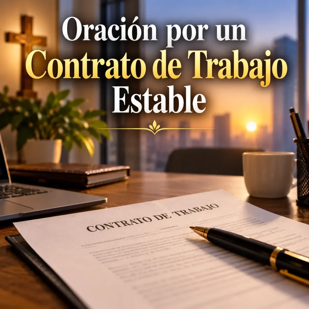 Oración por un Contrato de Trabajo Estable