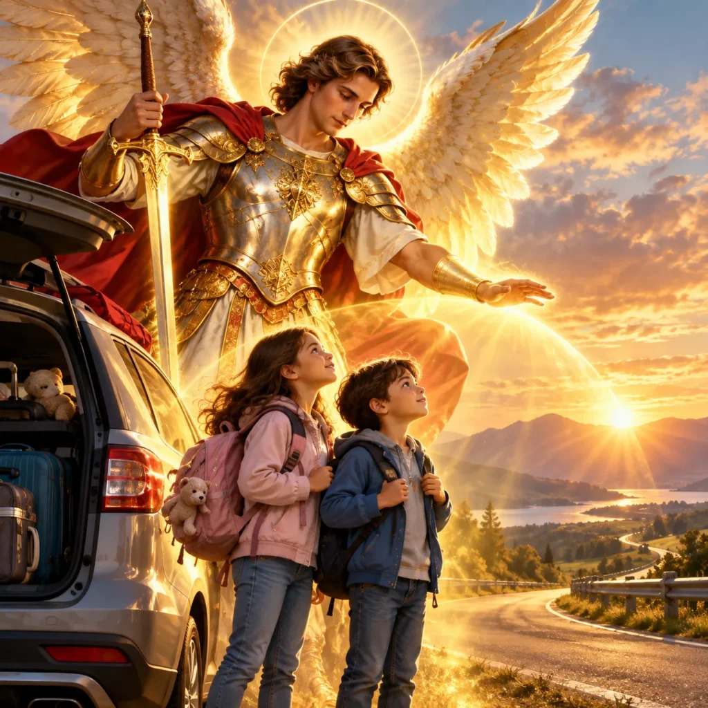 San Miguel Arcángel para Proteger a los Hijos en Viajes y Accidentes